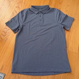 Lululemon Men's Evolution Short Sleeve Polo Shirt Slate Blue size M